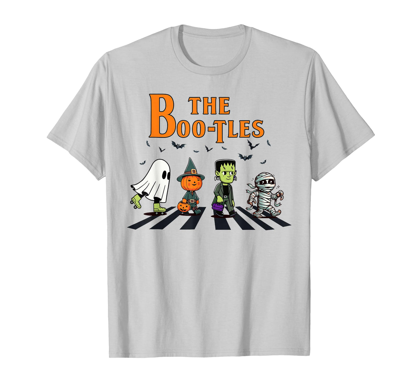 The Boo-Tles Halloween Pumpkin Mummy Ghost Frankenstein T-Shirt