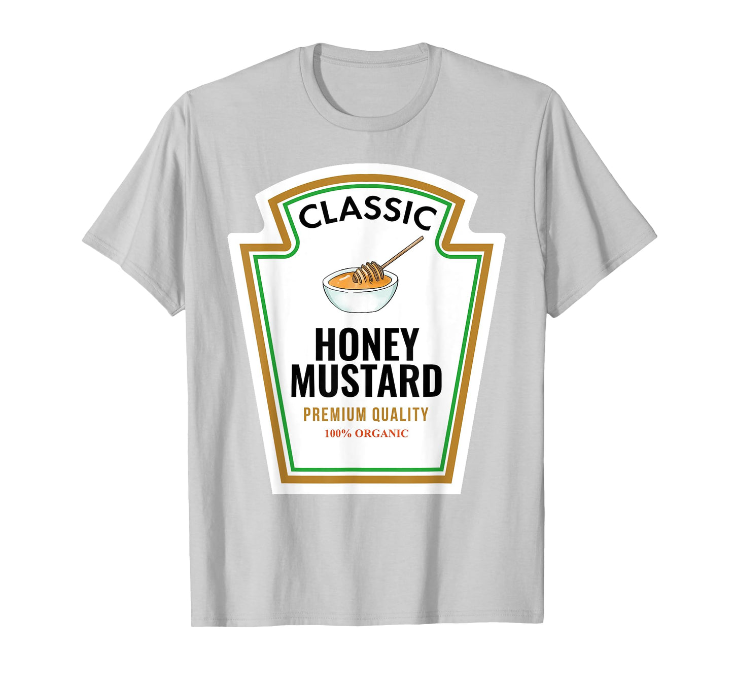 Classic Honey Mustard Label Design Organic Condiment Lover T-Shirt
