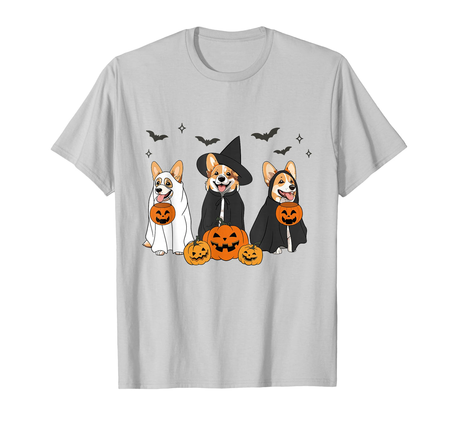 Witch Corgi Halloween Corgi Ghost Corgi Dog Mom Dog Lover T-Shirt