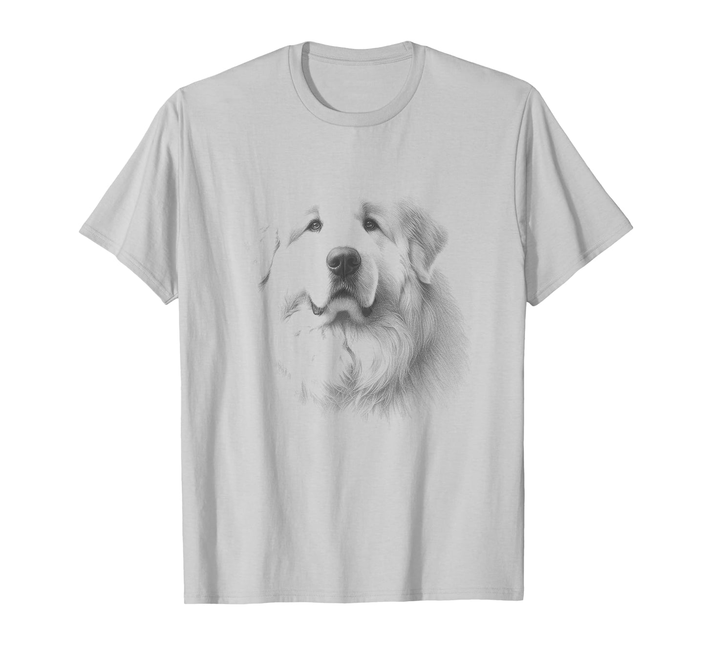 Vintage Great Pyrenees Sketch Art Design T-Shirt