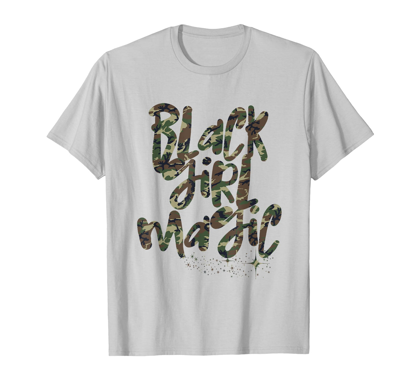 Camo Black Girl Magic Camouflage Melanin Black Queen Woman T-Shirt