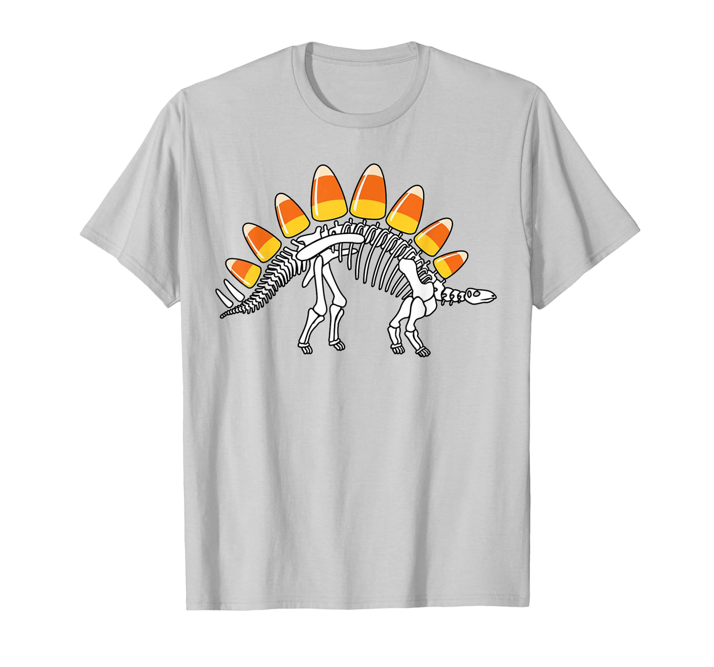 Funny Candysaurus Candy Corn Dinosaur Boys Halloween Kids T-Shirt