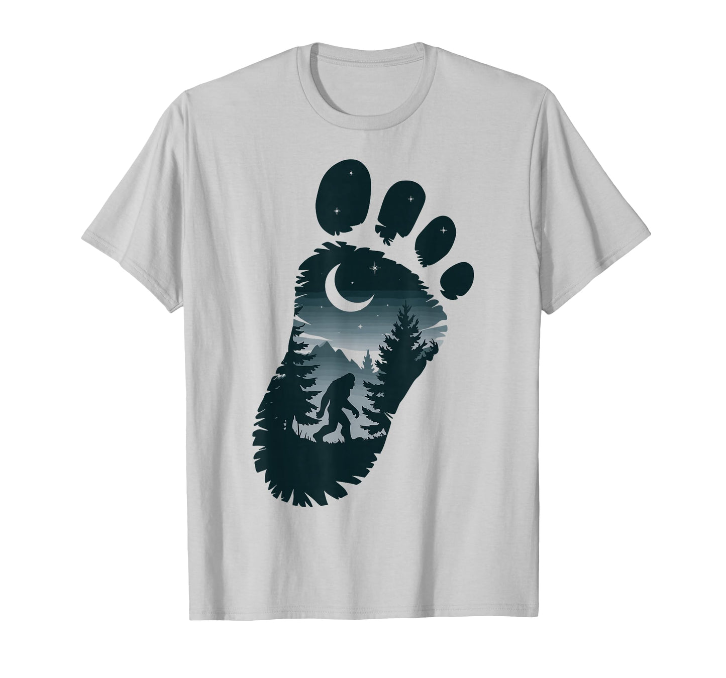 Bigfoot Footprint Mythology T-Shirt