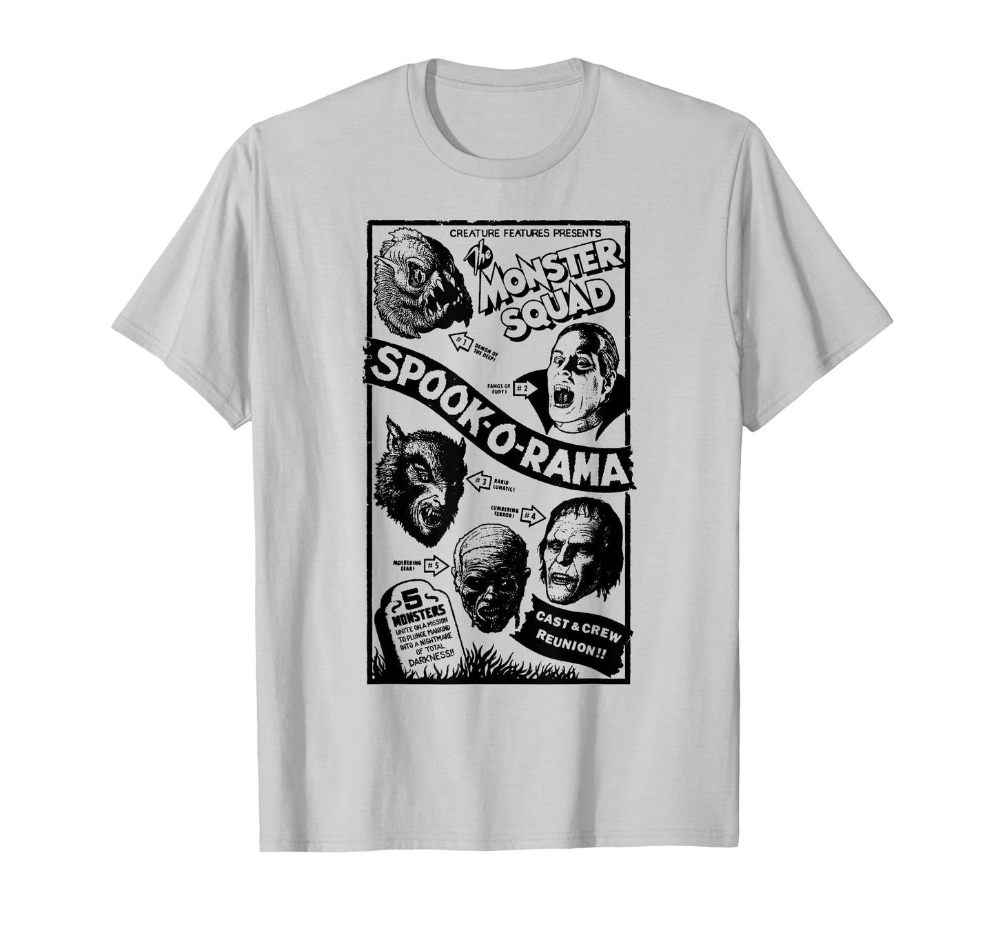 Vintage Halloween Spook-O-Rama Horror Show Monster Squad T-Shirt