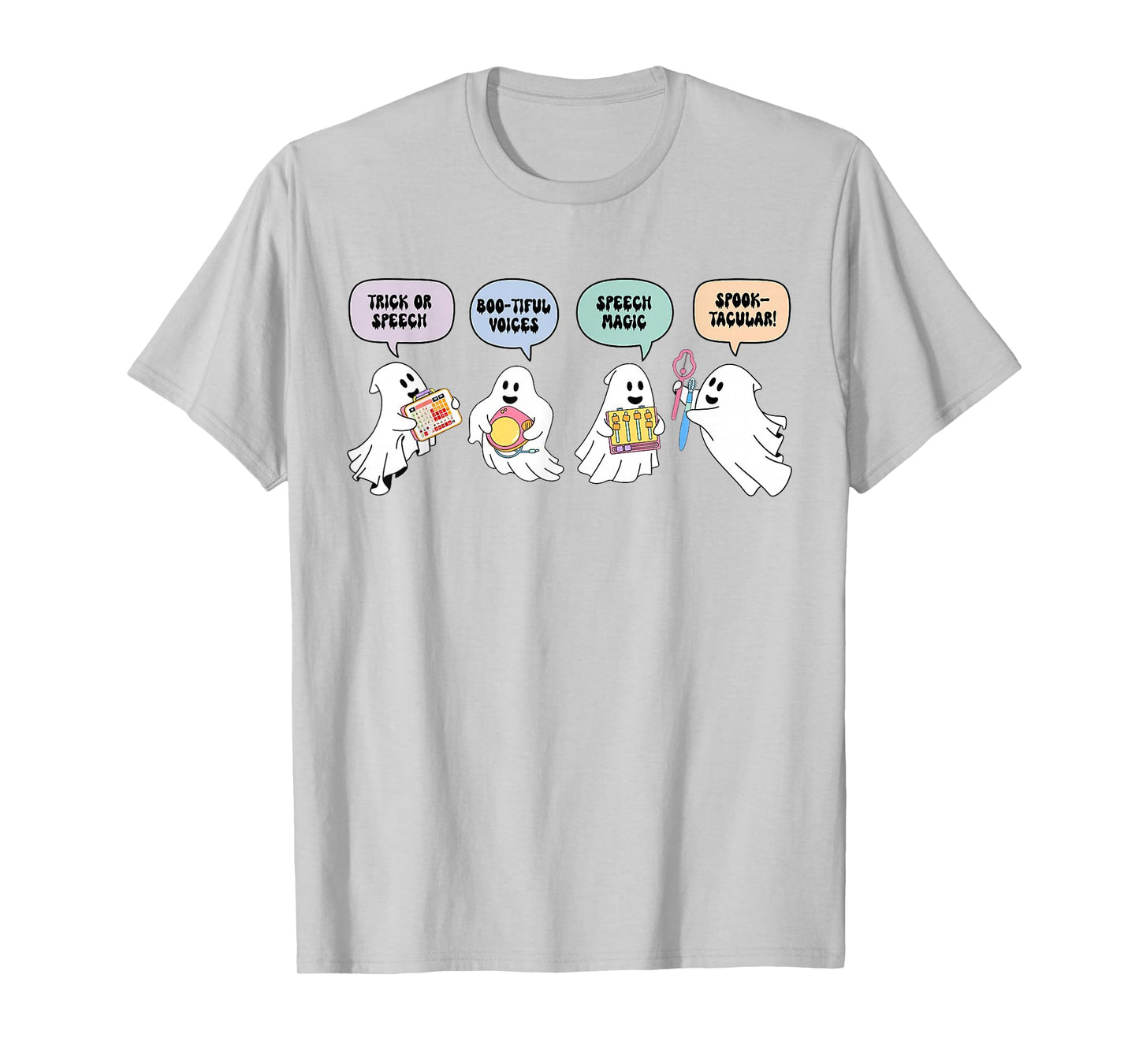 SLP Trick Or Speech Speechie Halloween Vibes Spooky Season T-Shirt