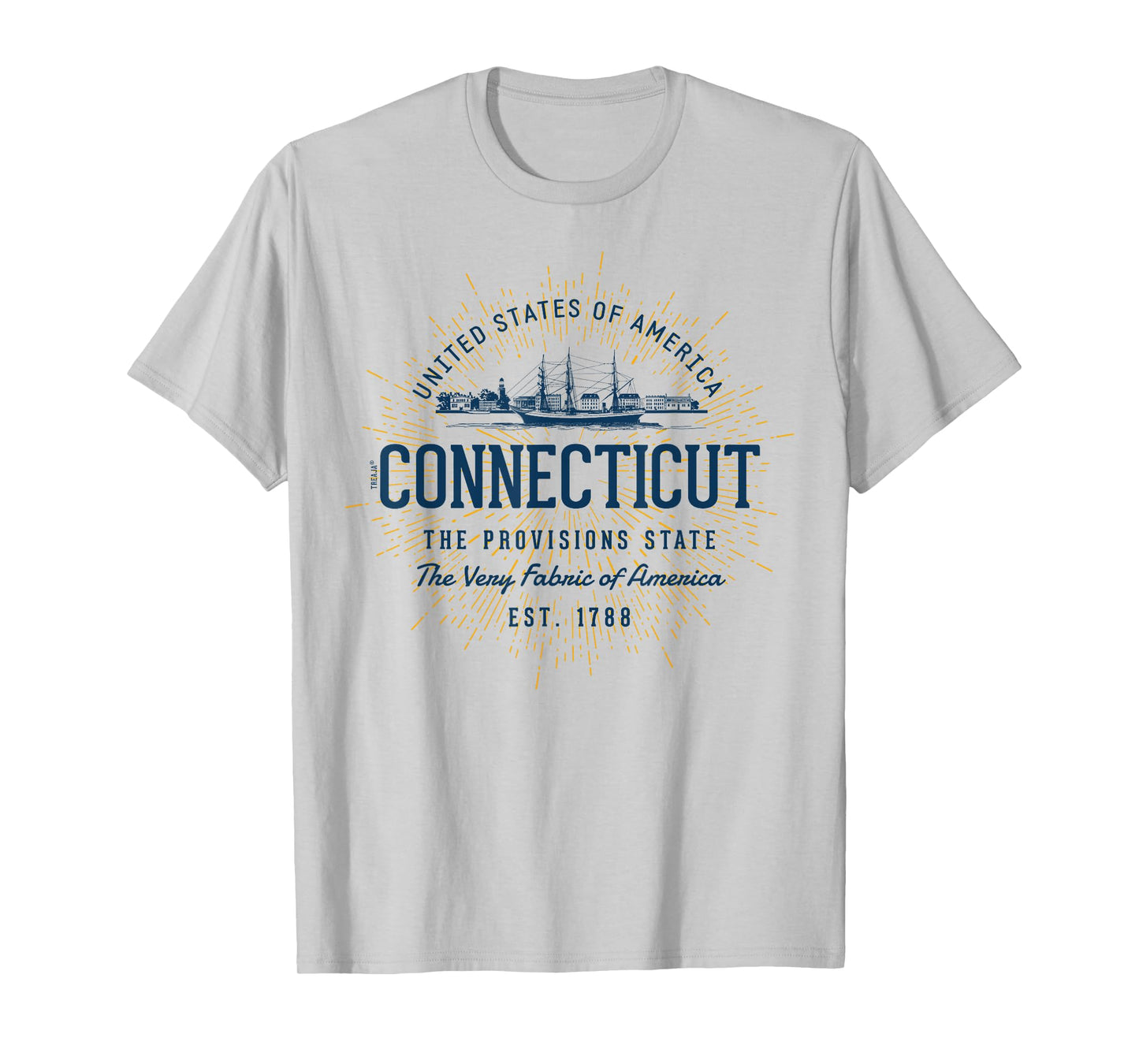 Vintage Styled State of Connecticut Retro T-Shirt