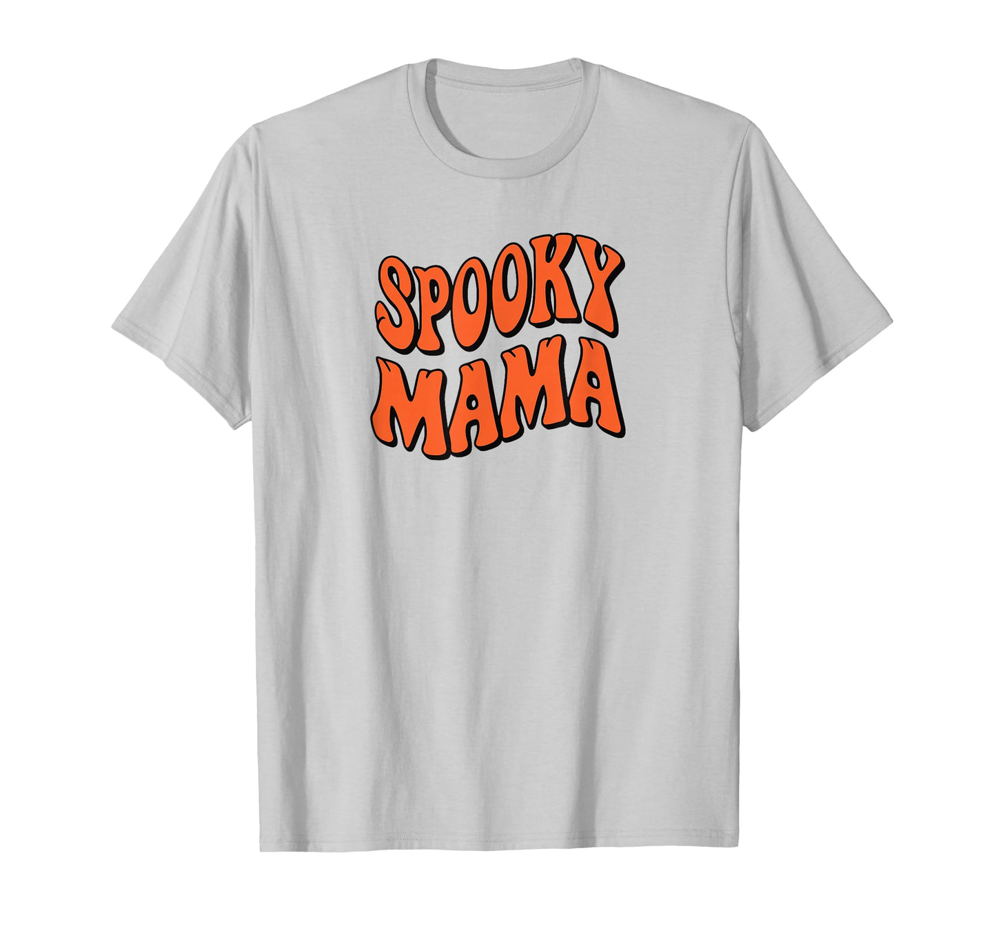 Spooky Mama Halloween Mom Ghost Costume Retro Groovy T-Shirt