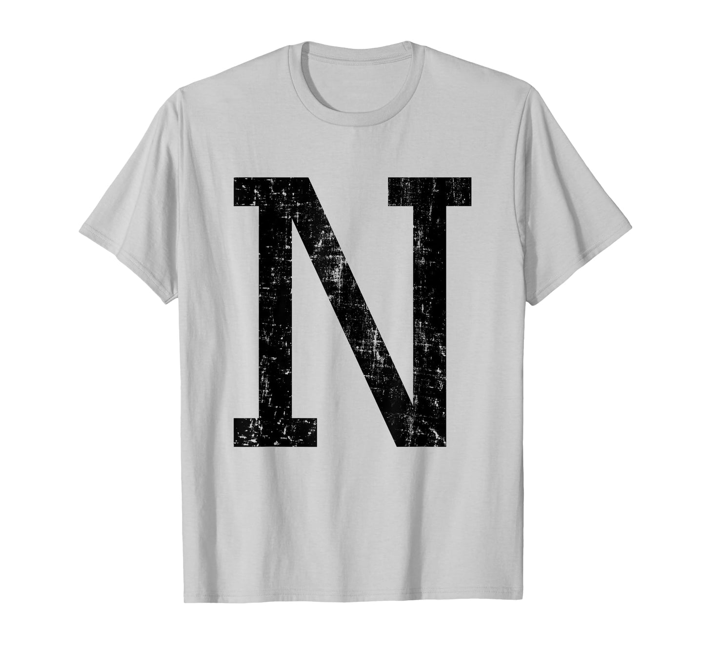 Letter N Capital Alphabet Initial School College Varsity T-Shirt