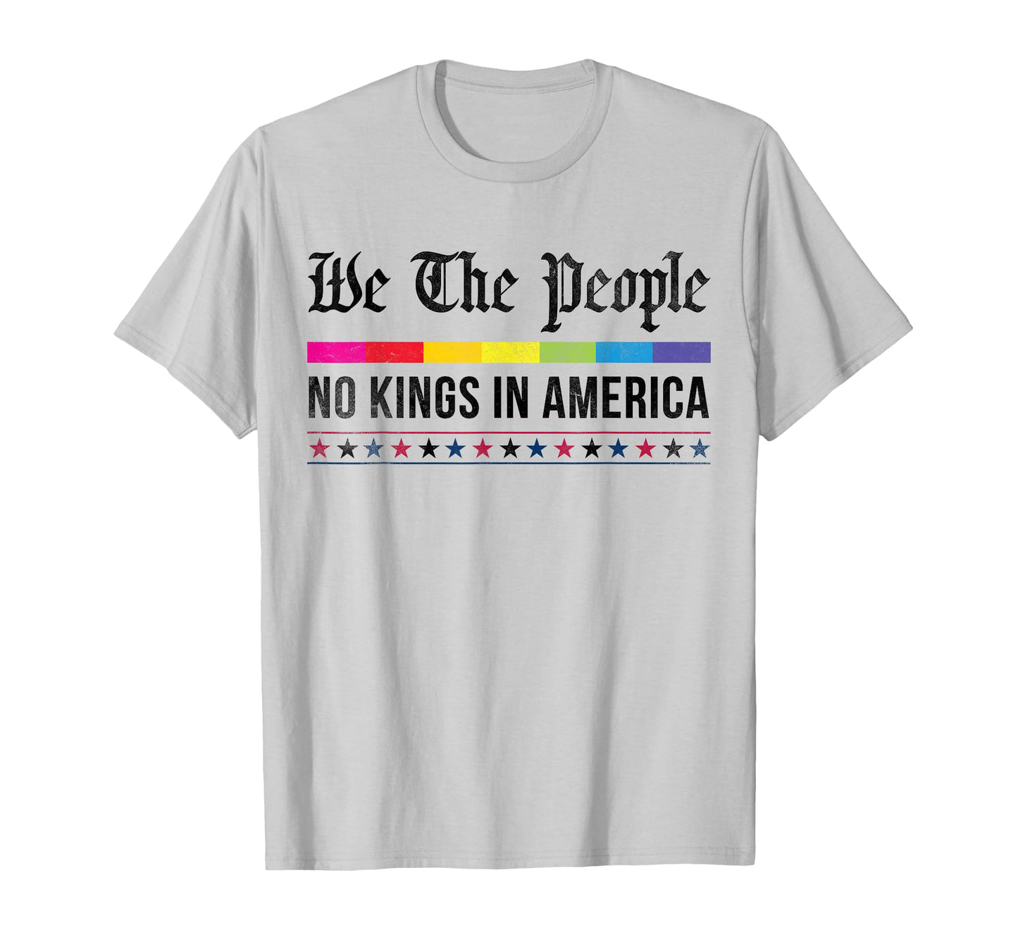 vintage No Kings in America We the People Patriotic USA T-Shirt