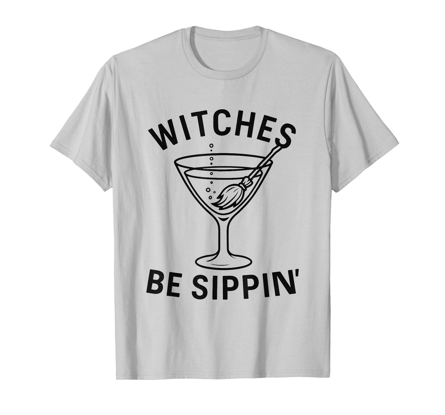 Funny Witches Be Sippin Gothic Drink Halloween Party T-Shirt