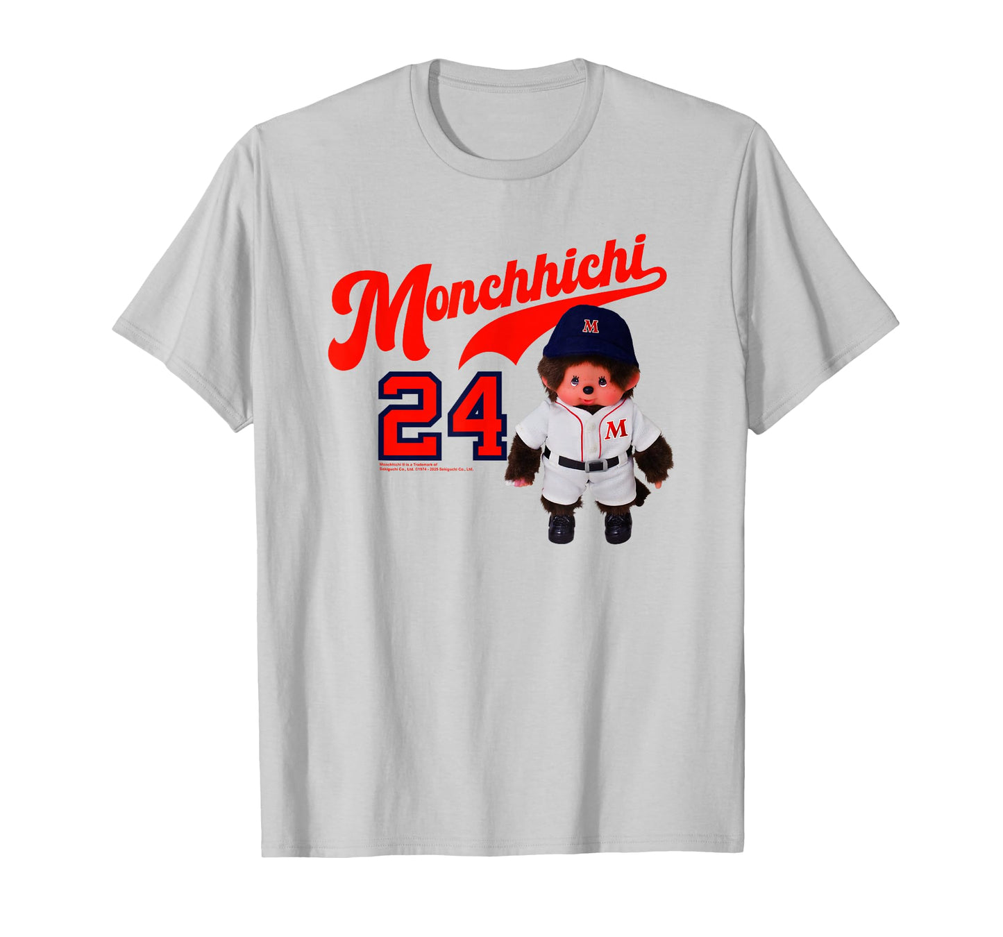 Monchhichi Little Baseball Player #24 Vintage Photo T-Shirt