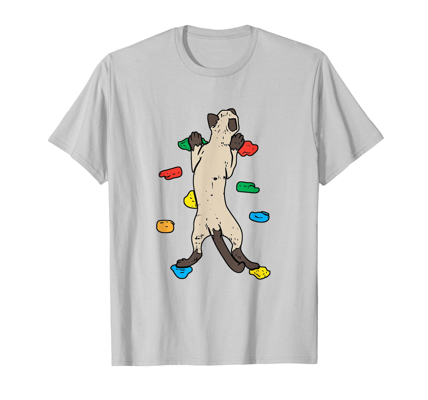 Cute Bouldering Cat - Cute Climbing T-Shirt