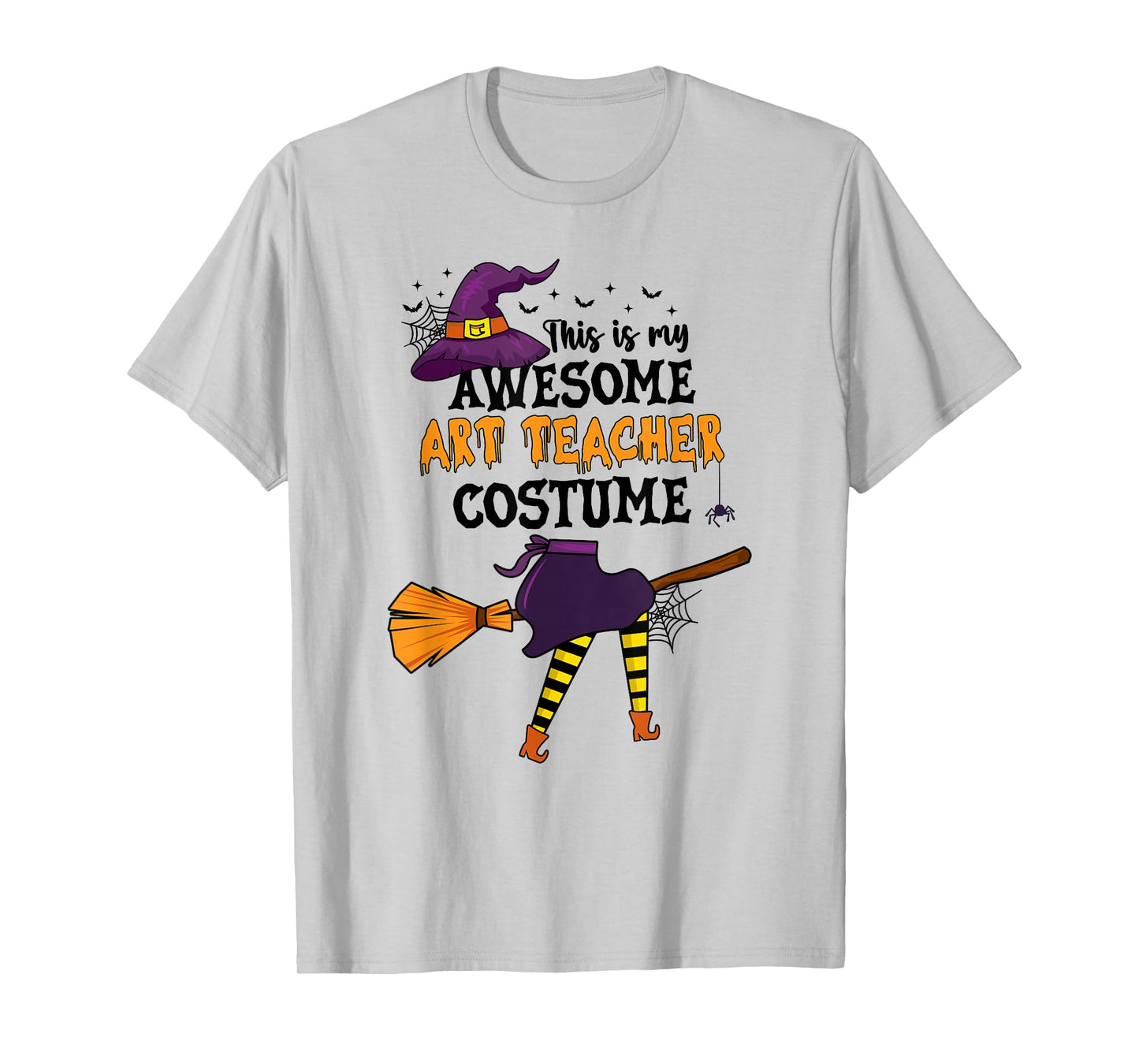 This is My Awesome Art Teacher Costume Halloween Funny Witch T-Shirt