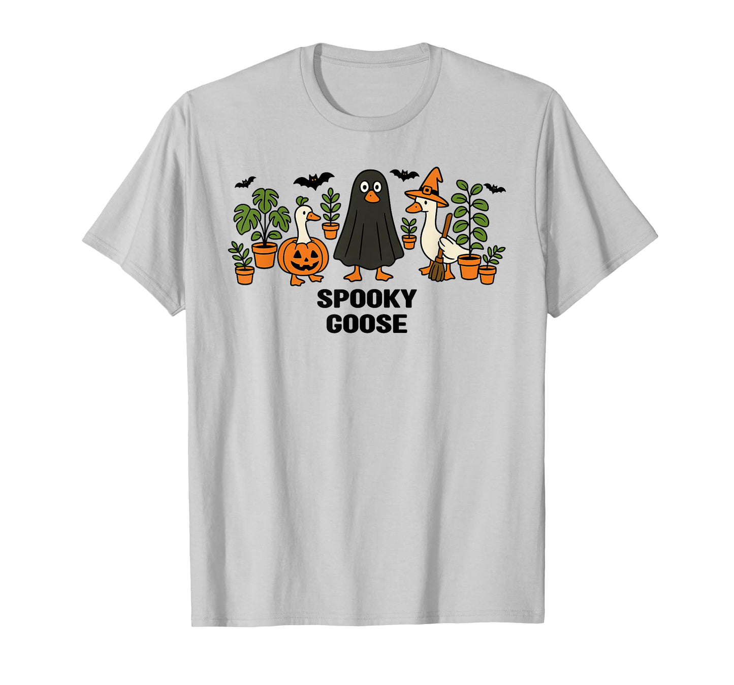 Spooky Goose Halloween, Silly Goose Animal Halloween Costume T-Shirt