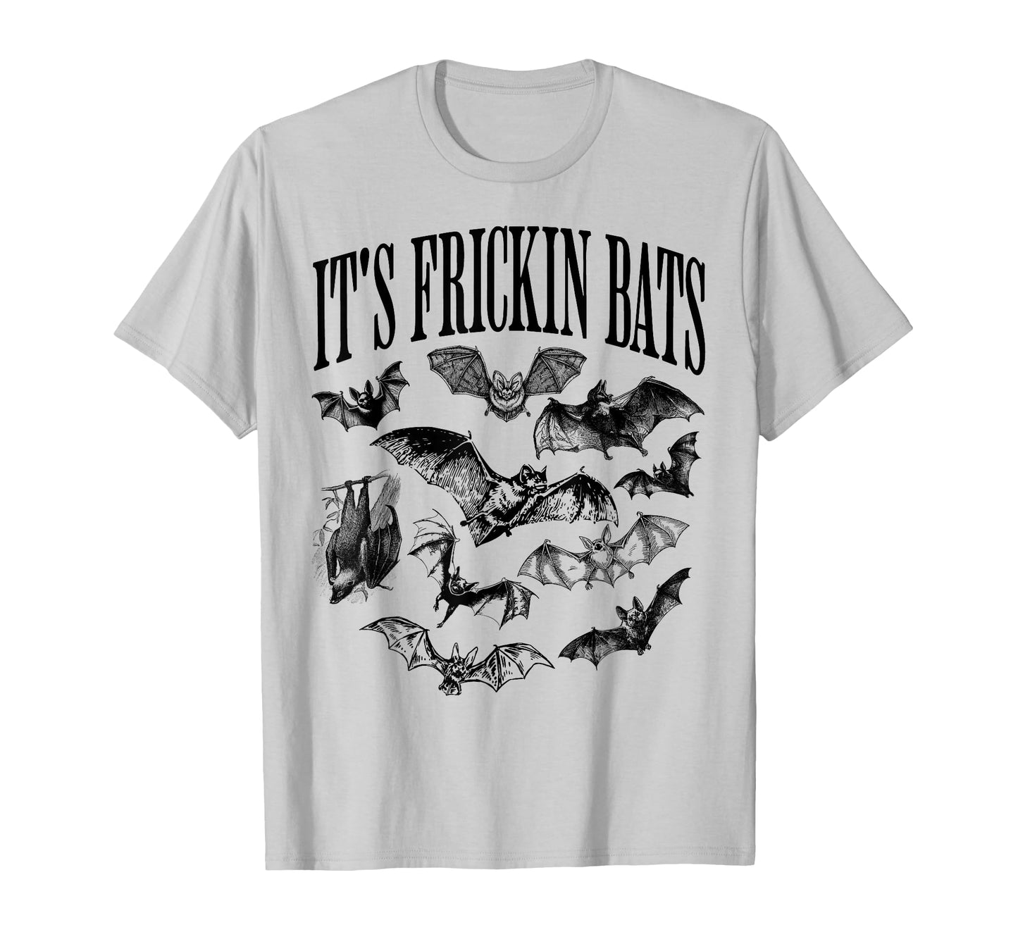 Vintage It's Frickin Bats, Funny and Spooky Halloween Bats T-Shirt