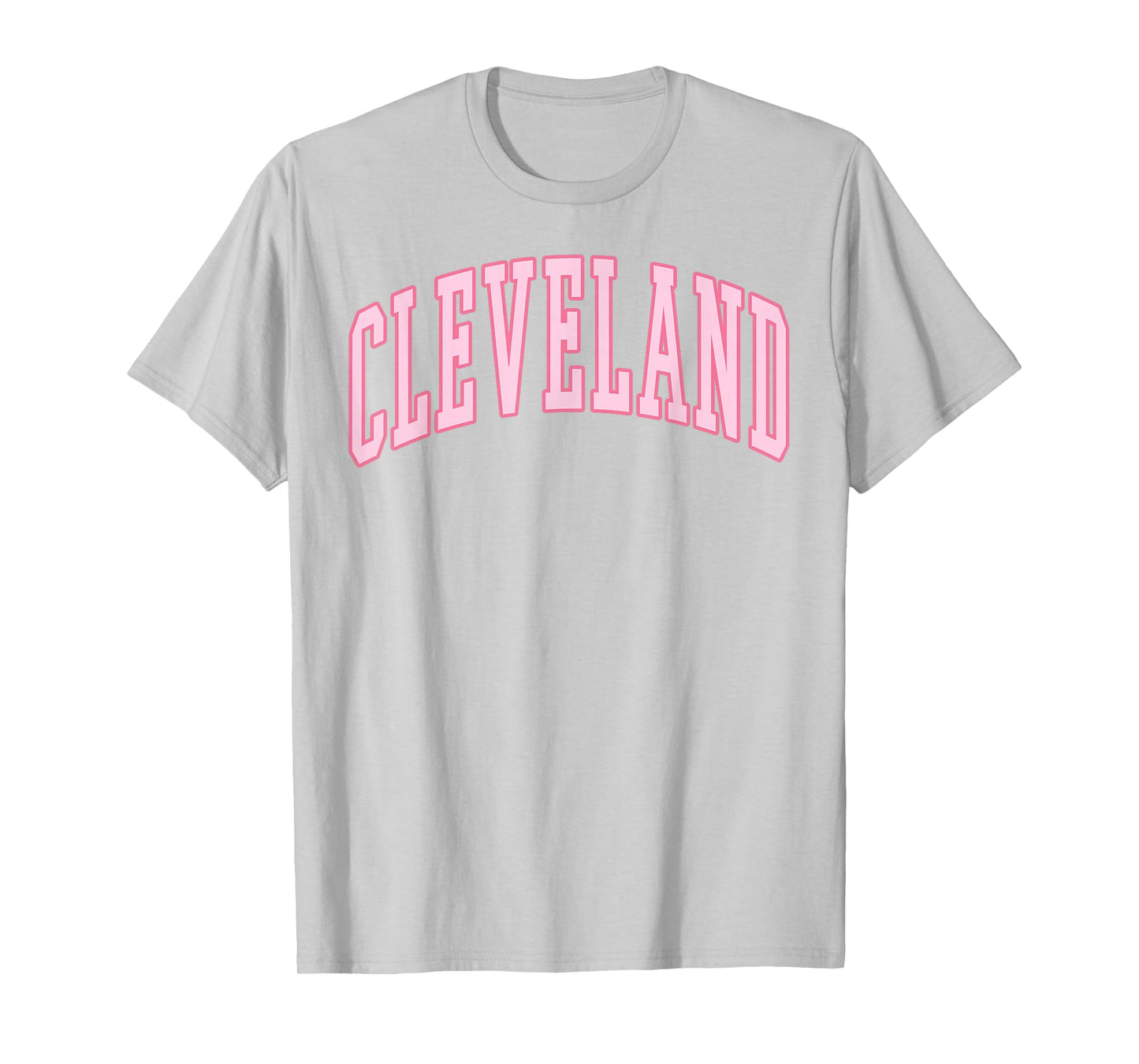 Cleveland Vintage Preppy Varsity Pink Sports T-Shirt