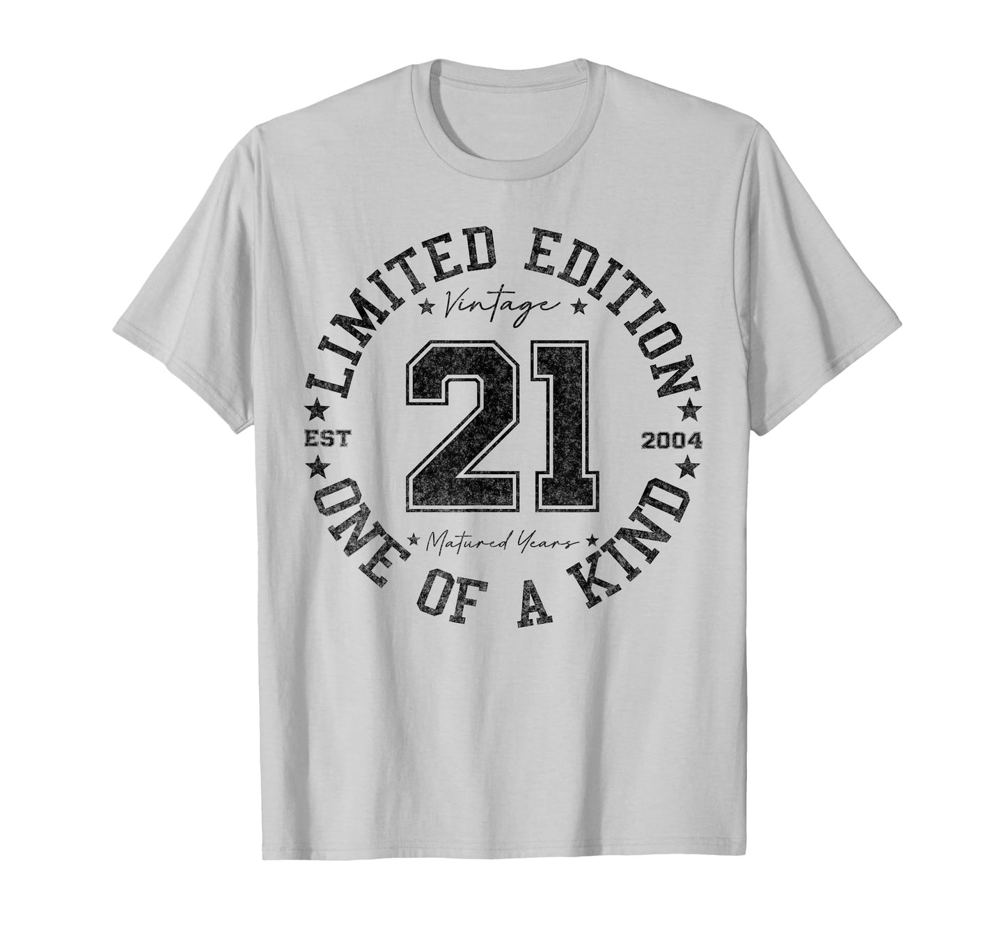 21 Year Old Gifts Vintage 2004 Limited Edition 21st Birthday T-Shirt