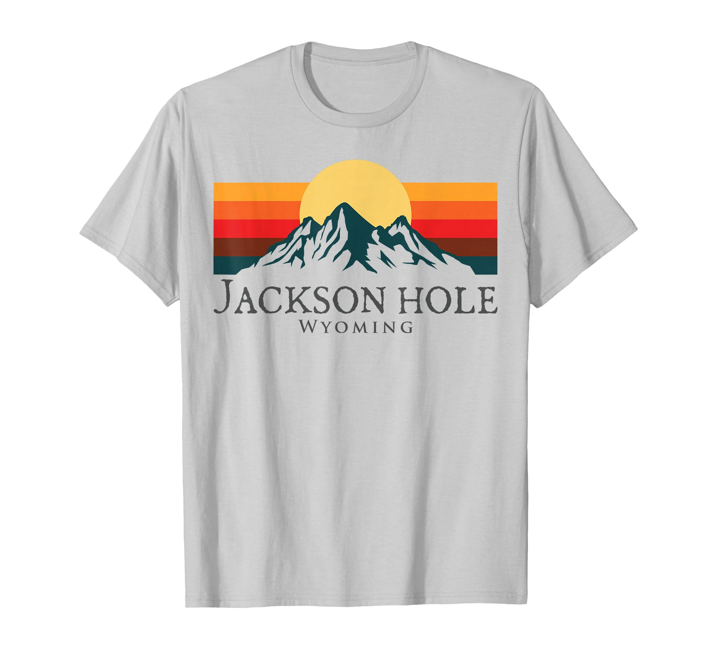 Jackson Hole Wyoming Mountains Vintage Hiking Souvenir T-Shirt