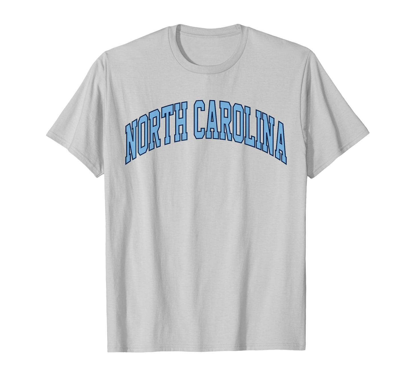 Retro North Carolina Souvenir Simple North Carolina Blue Tee T-Shirt