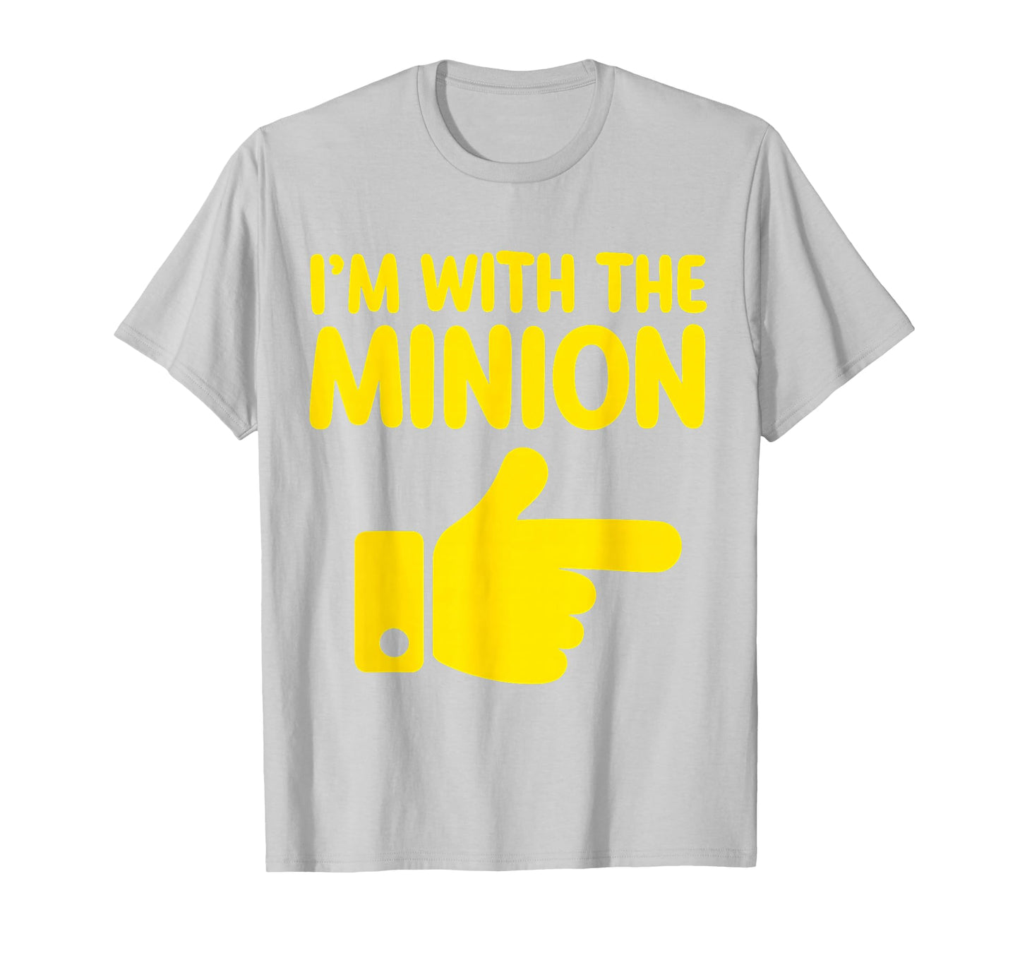 I'm with The Minion Costume Family Lazy Easy Halloween T-Shirt