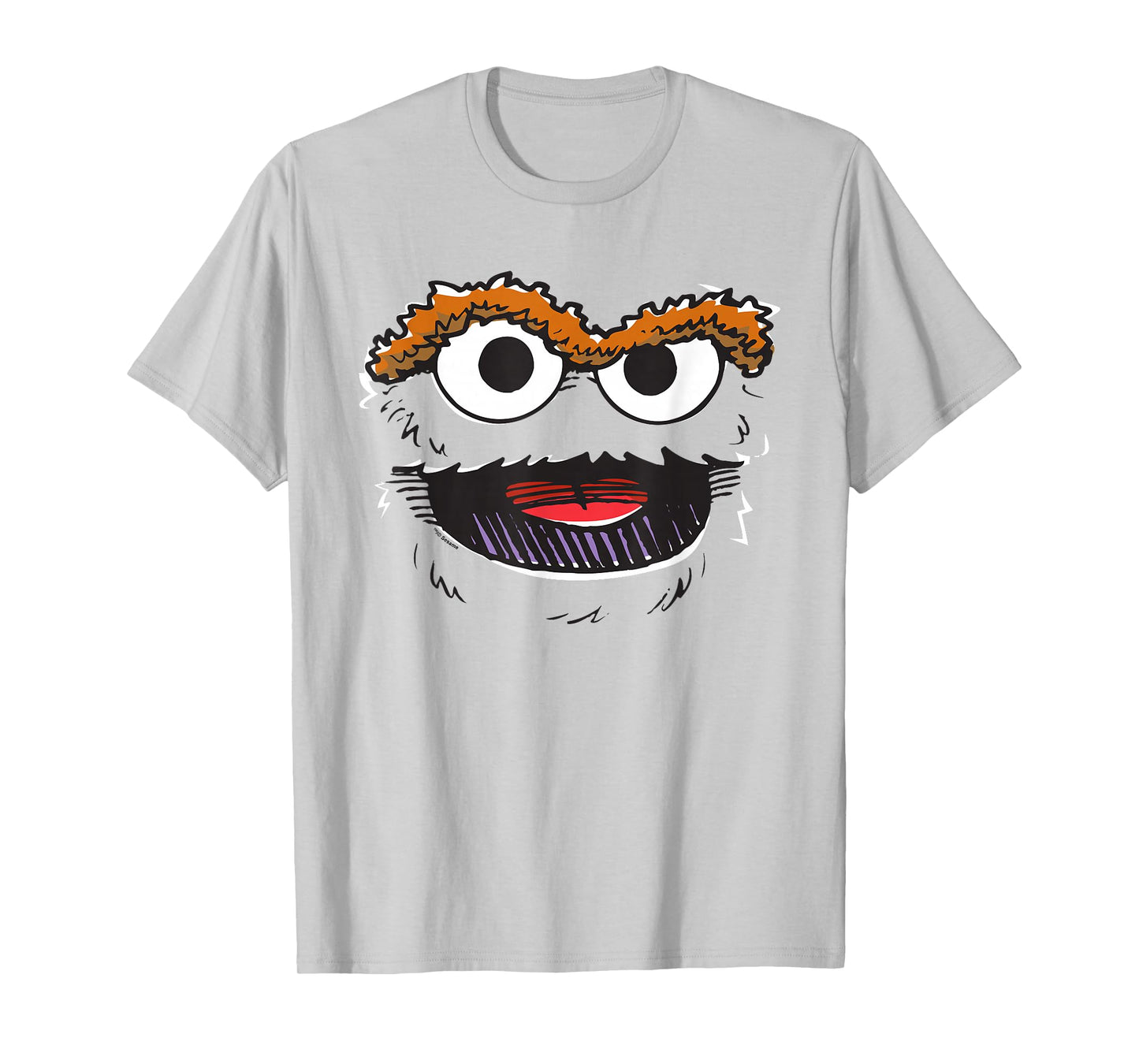 Sesame Street Oscar Retro Sketch Face Halloween Costume T-Shirt