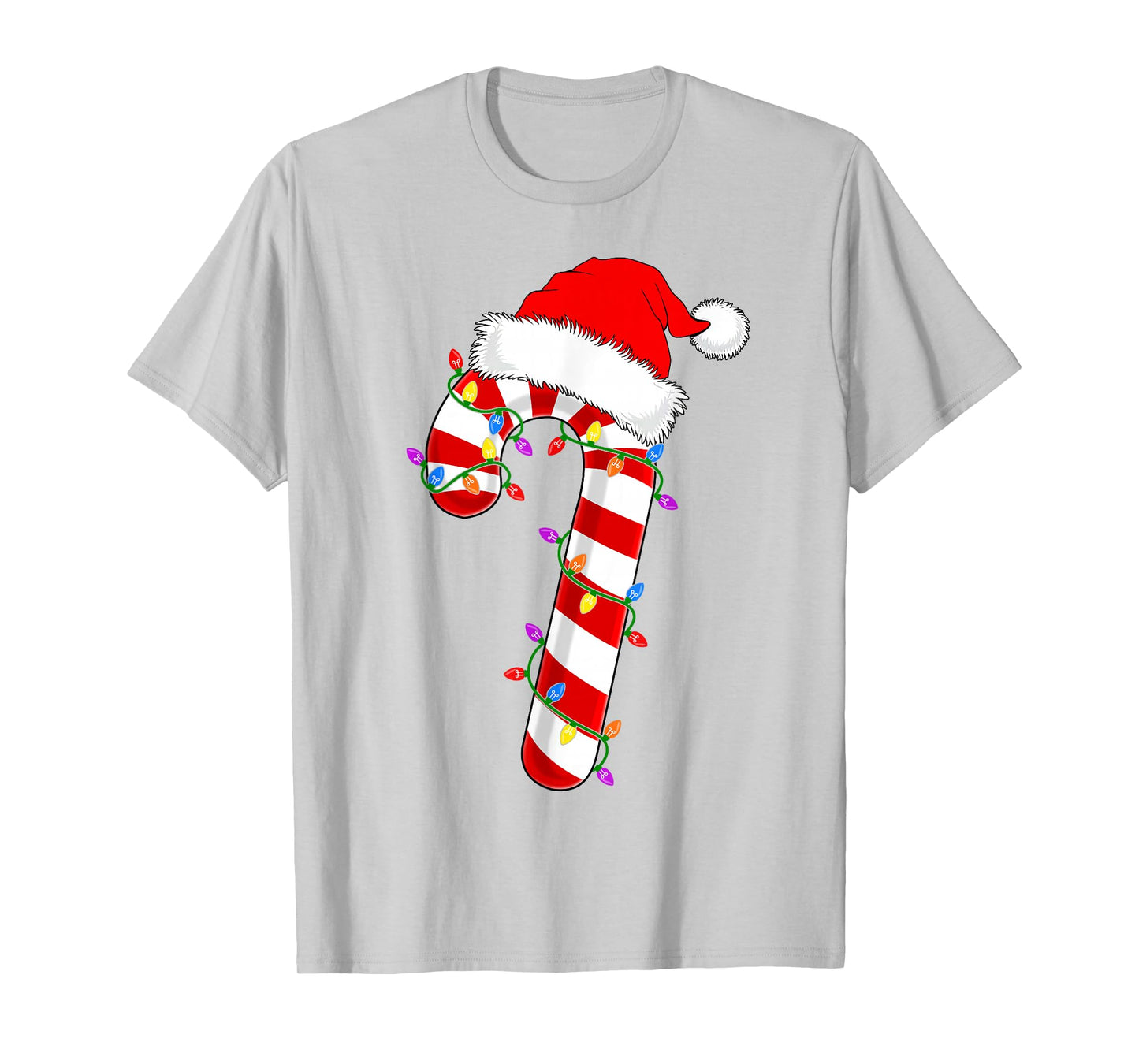 Candy Cane Crew Christmas Lights Family Matching Xmas Pajama T-Shirt