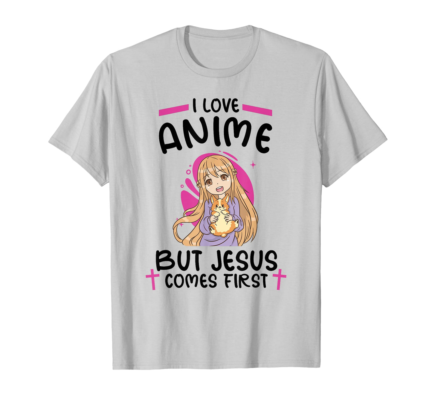 I Love Anime but Jesus Comes First T-Shirt