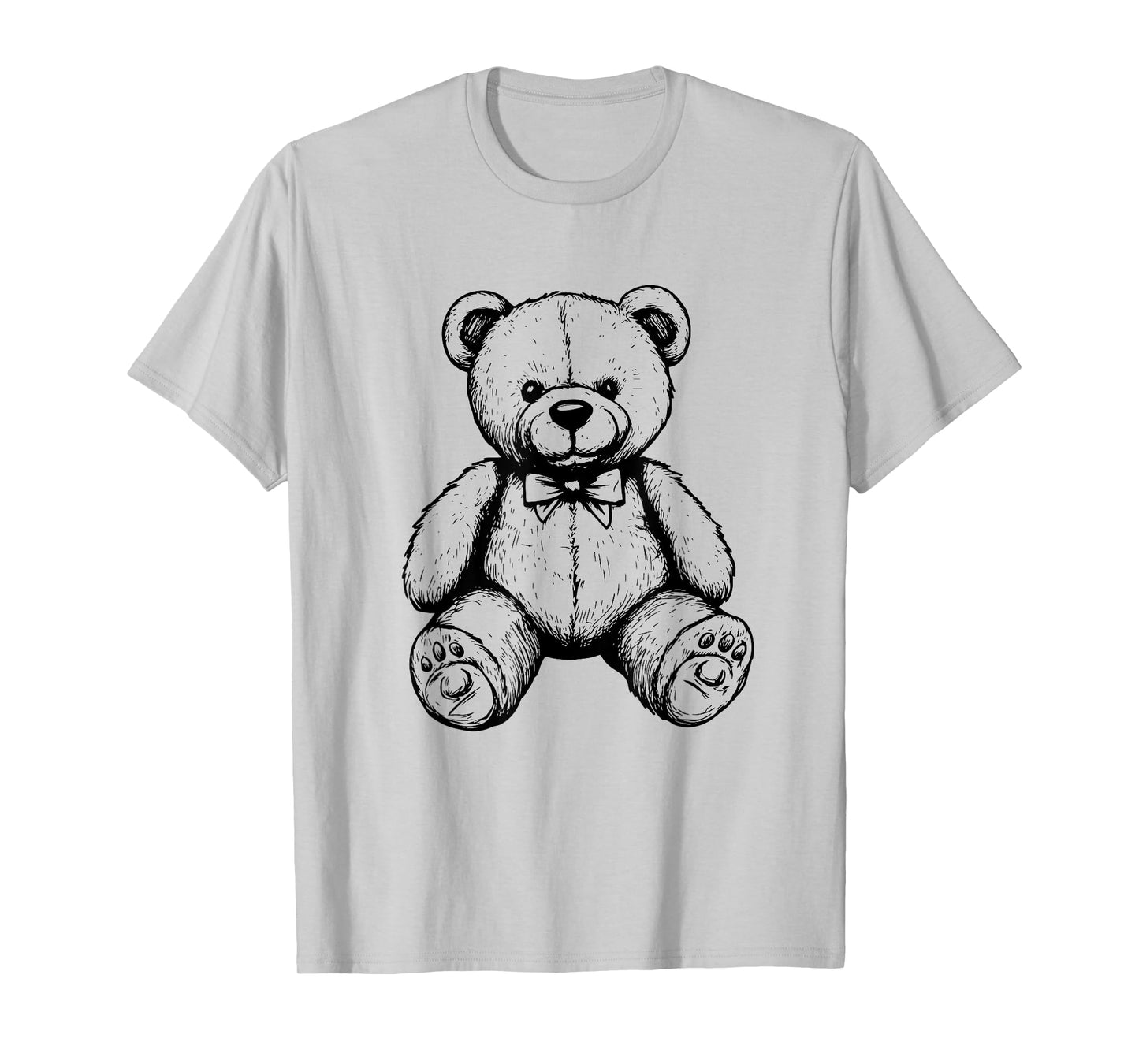 Vintage Teddy Bear Toy Sketch Retro Kids T-Shirt