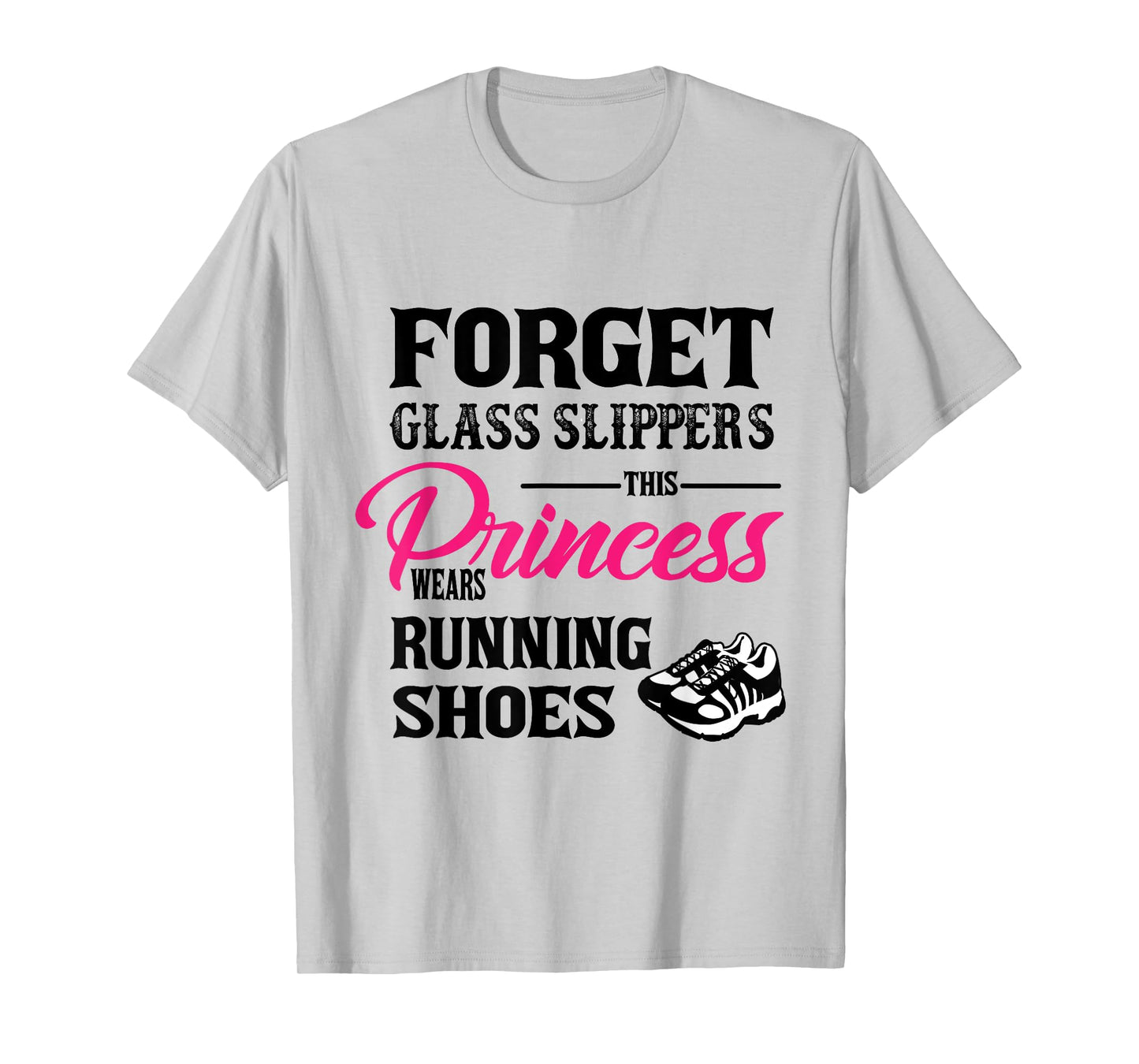 Princess Wears Running Shoes Sneakers Woman Runner tee shirt T-Shirt
