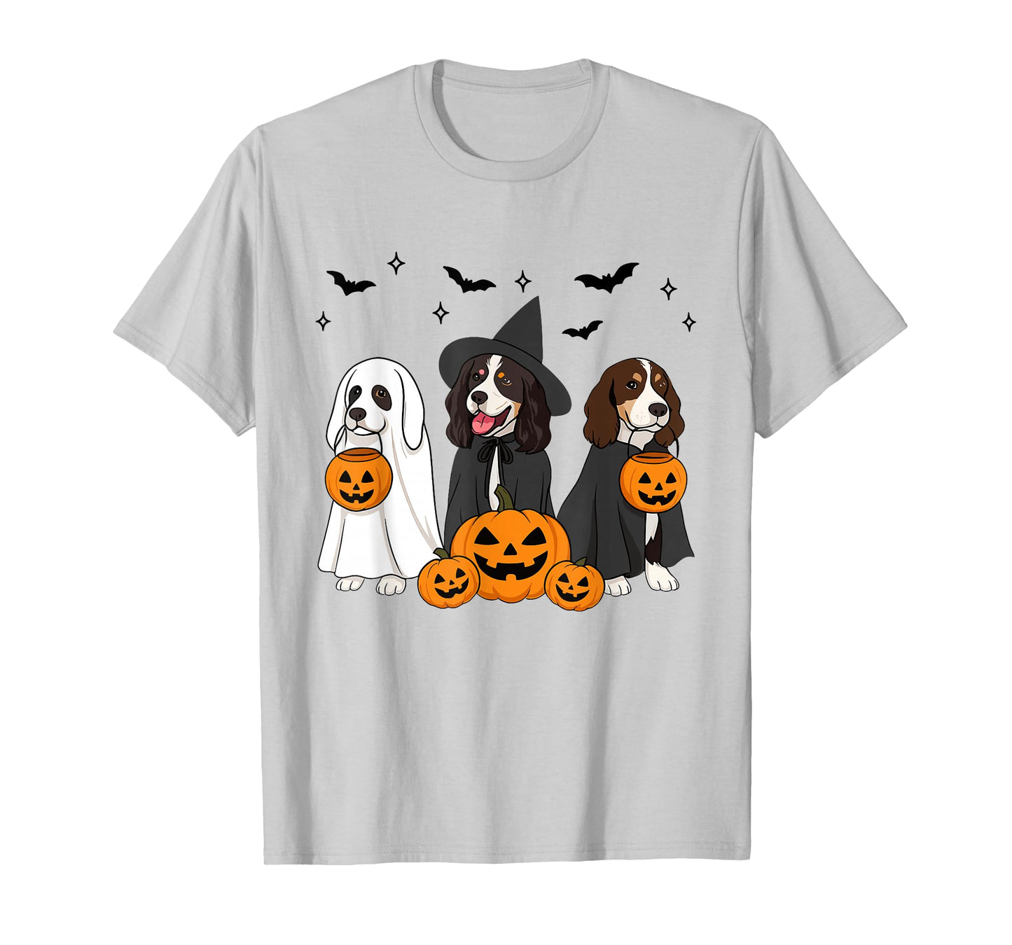 Witch English Springer Spaniel Halloween Springer Spaniel T-Shirt