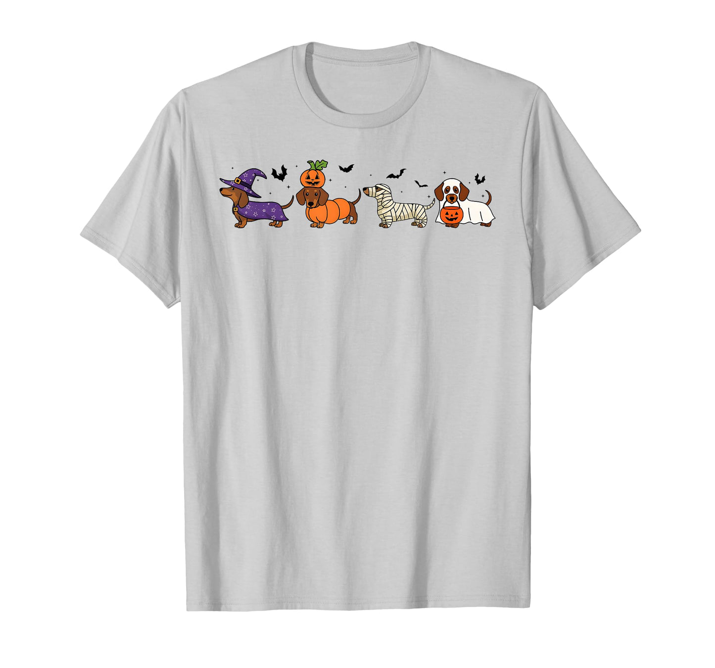 Dachshund Halloween Wiener Dog Pumpkin Weenie Witch T-Shirt