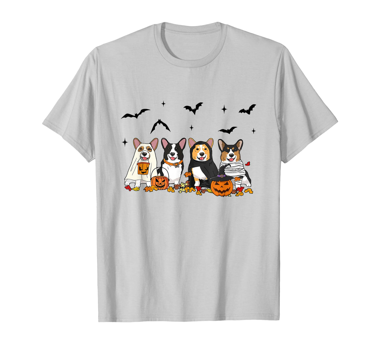 Witch Corgi Halloween Pumpkin Corgi Fall Vibes Corgi Dog Mom T-Shirt