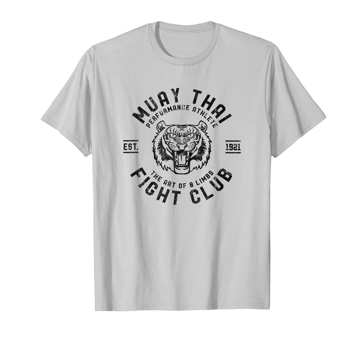 Muay Thai Street Fight Club Mens MMA Tiger Kick Boxing Club T-Shirt