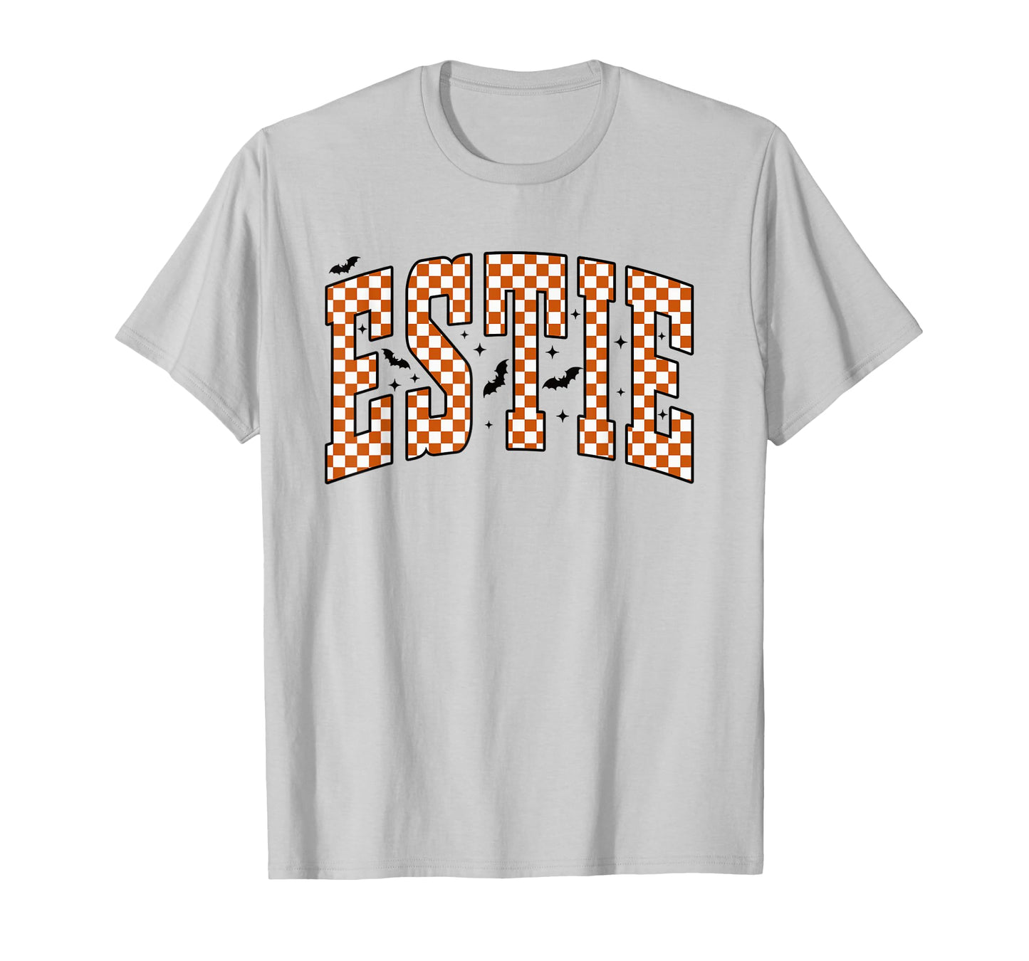 Vintage Esthetician Checkered Halloween Estie Skin Care T-Shirt