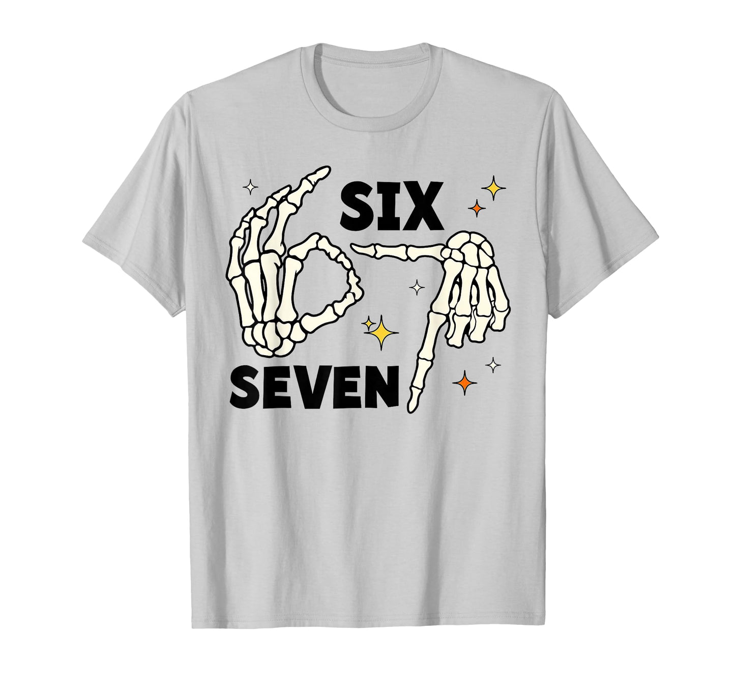 67 Witch Skeleton Hands Sign 67 Meme Halloween Costume Funny T-Shirt