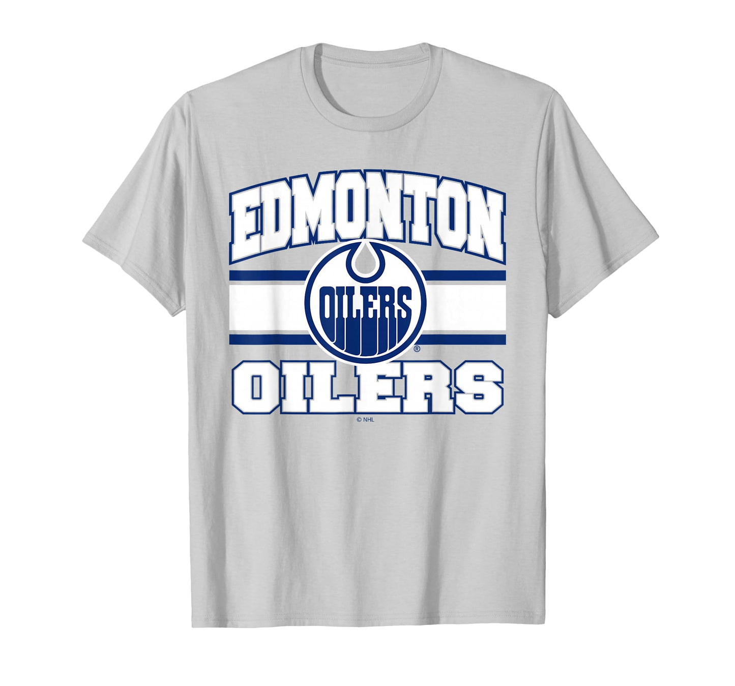 Edmonton Oilers Stripe Orange Officially Licensed T-Shirt