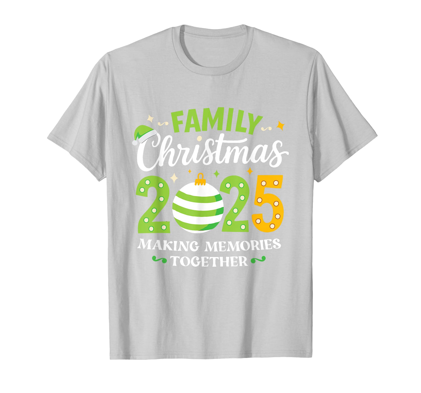 Family Christmas 2025 Group Matching Squad Funny Santa Hat T-Shirt