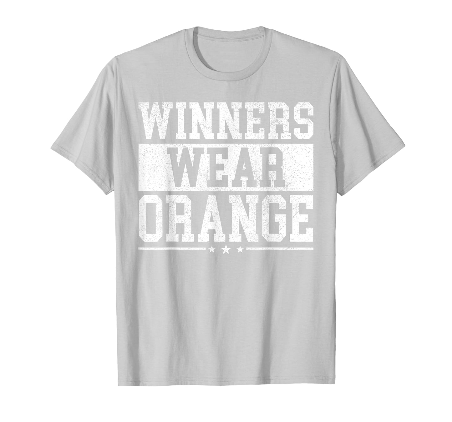 Winners Wear Orange Color War Camp Spirit Game Team Wear T-Shirt