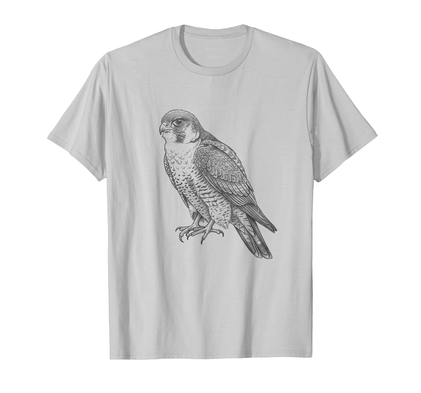 Vintage Peregrine Falcon Drawing Art Design T-Shirt