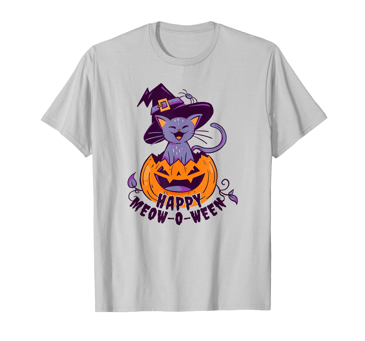 Happy Meow-O-Ween Halloween Cat T-Shirt
