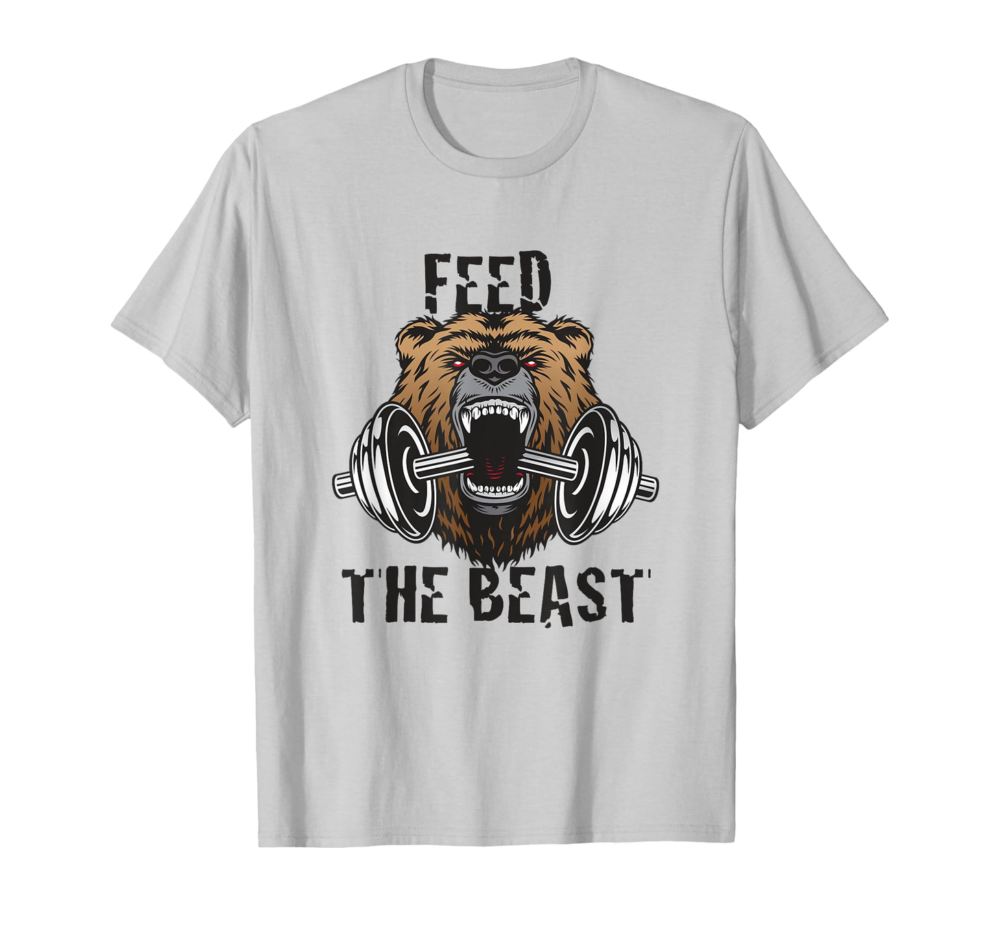 Mens Fitness Motivational Feed The Beast Gym Workout T-Shirt T-Shirt