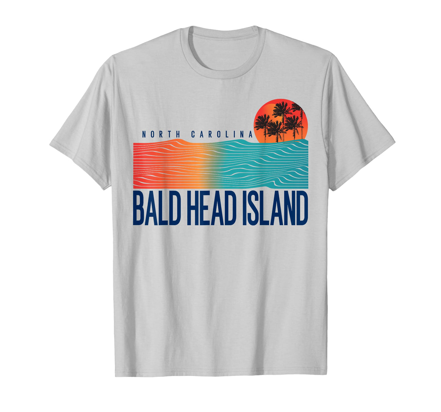 Bald Head Island Beach North Carolina Women Men Surfboarding T-Shirt