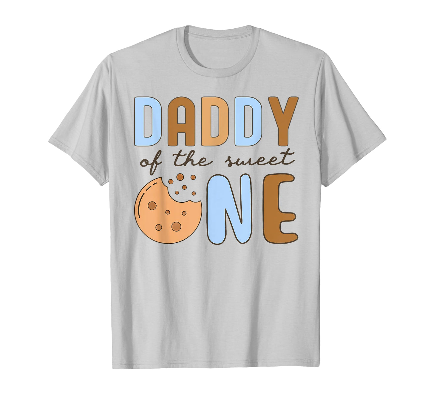 Daddy Of The Sweet One Cookies and Milk 1st Birthday Party T-Shirt