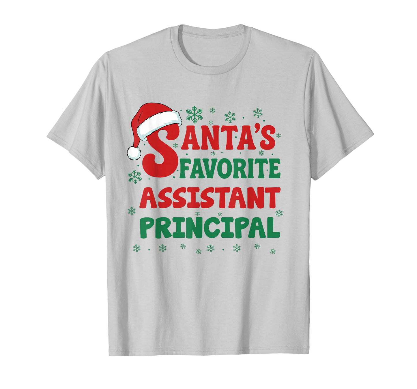 Santa's Favorite Assistant Principal Christmas Pajama T-Shirt