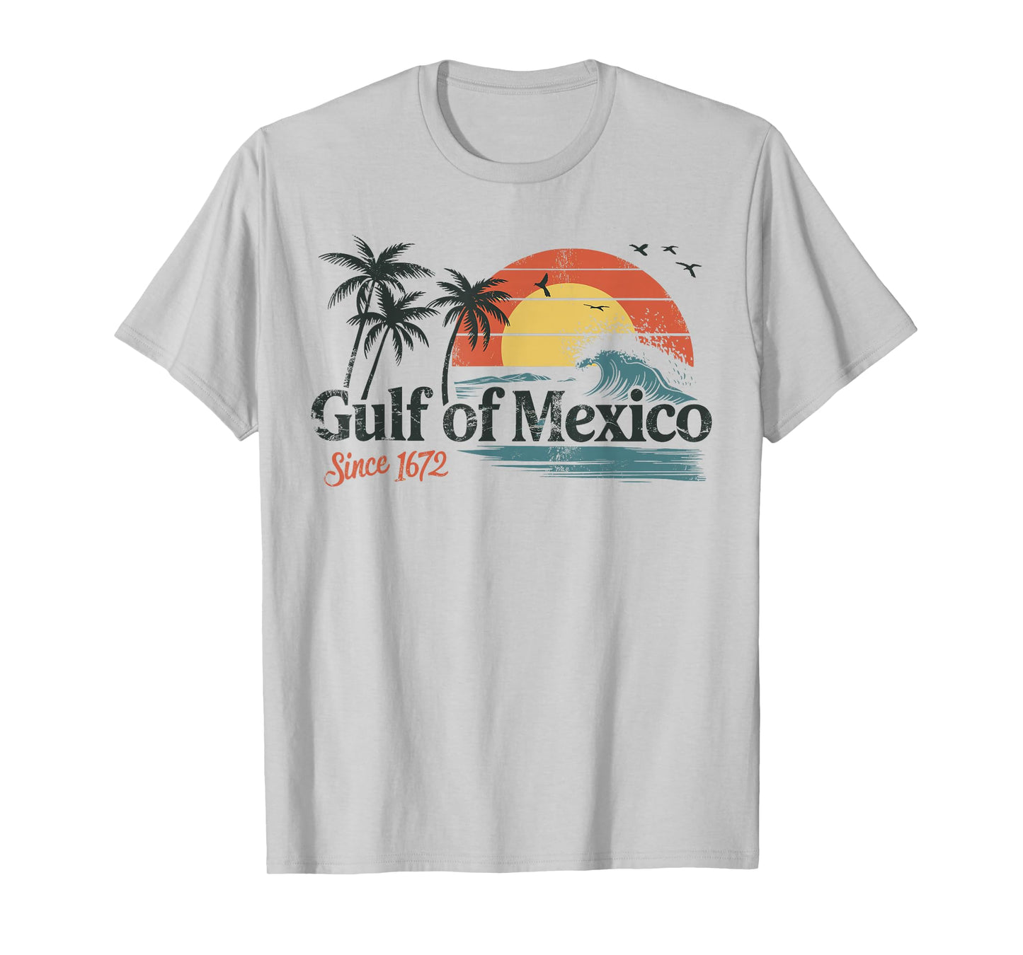 Gulf of Mexico Forever Retro Vintage Beach Mens Women T-Shirt