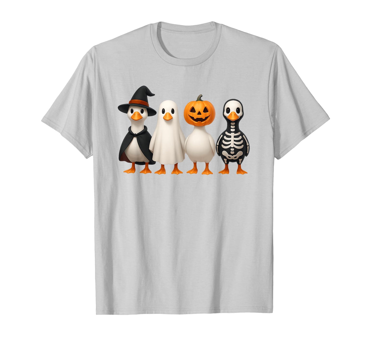 Gooses in Witch Ghost Pumpkin Costume Cosplay Halloween Day T-Shirt