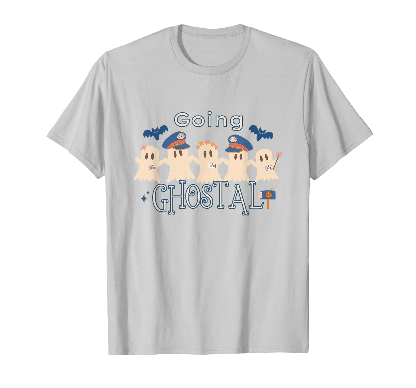 Going Ghostal Postal Worker Halloween Ghost Mail Carrier T-Shirt