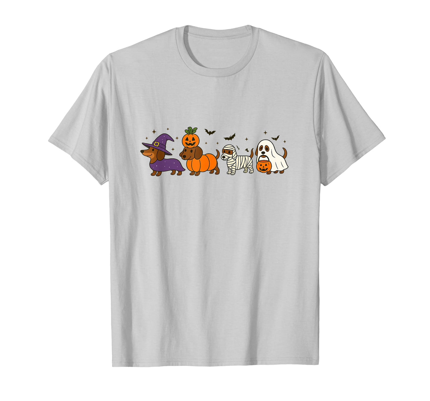 Cute Halloween Dachshund Design Funny Spooky Dog T-Shirt