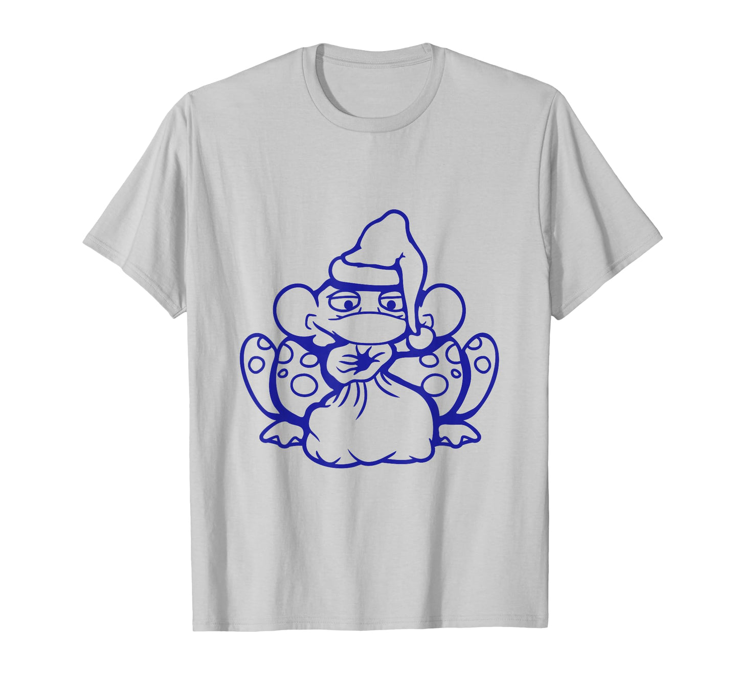 Frog Santa Claus Christmas Hat Funny Winter Celebration Fun T-Shirt
