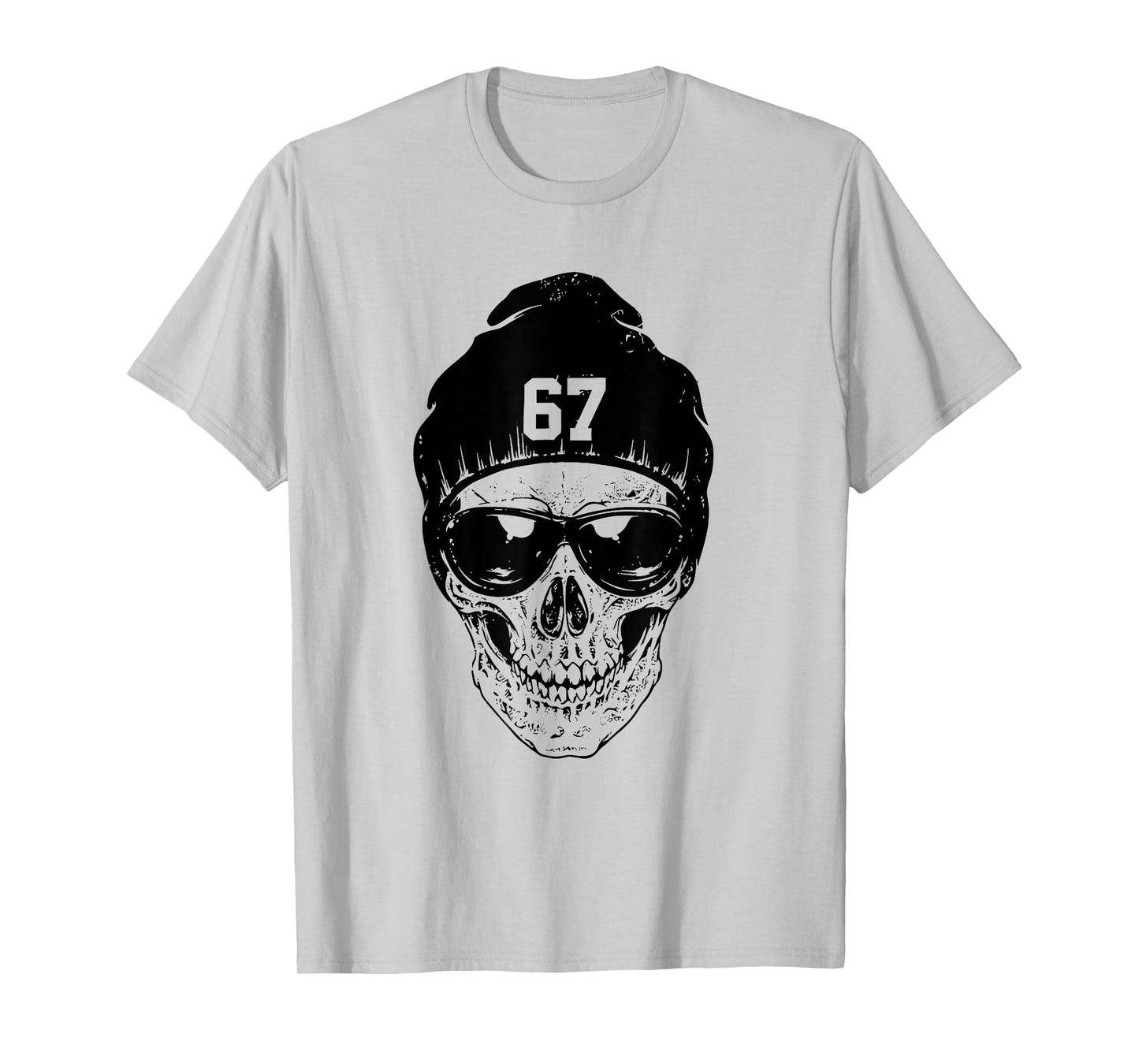 67 Six Seven 67 Meme Funny Distressed 67 Number Sports T-Shirt